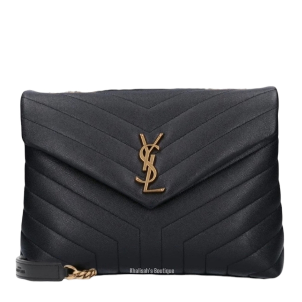 Extremely Rare!! YSL Saint Laurent LOULOU MEDIUM BAG MATELASSÉ Y GRAINED LEATHER